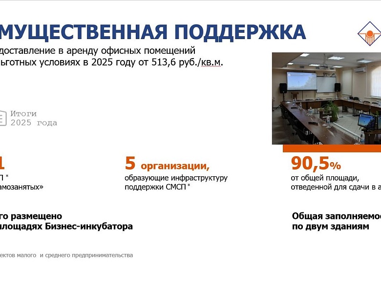 Итоги 2025 года: имущественная поддержка предпринимателей от Бизнес-инкубатора РМЭ.